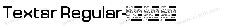 Textar Regular字体转换